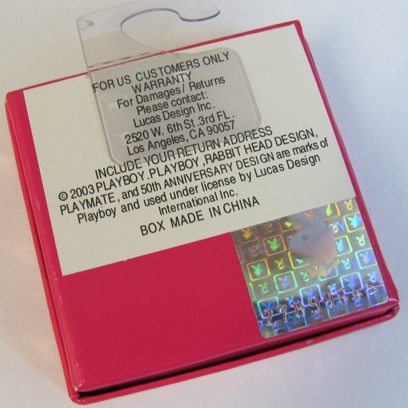 Playboy Earrings Bunny Stud Swarovski Crystal RARE - Picture 3 of 8